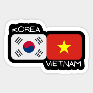 Korean Vietnamese - Korea, Vietnam Sticker